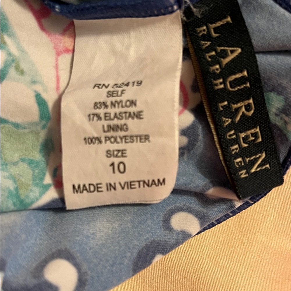 RALPH LAUREN Floral Halter Tankini Top - Picture 7 of 8